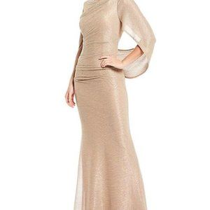 NWT Betsy & Adam Drape Back 3/4 Cape Size 10